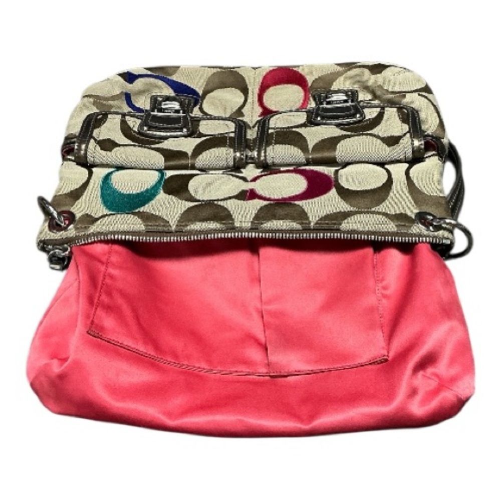 Coach - EC - Poppy Signature Multicolor Jacquard Canvas Shoulder Bag - Picture 8 of 8
